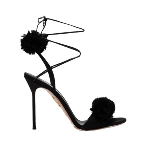 Round-Toe High-Heeled Sandals