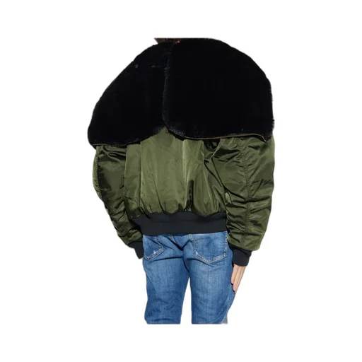 Aviator Hooded Puffer Bomber Jacket