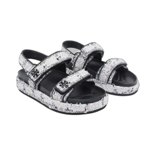 Logo-Detailed Open Toe Sandals