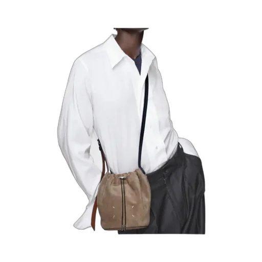 Drawstring Crossbody Bucket Bag