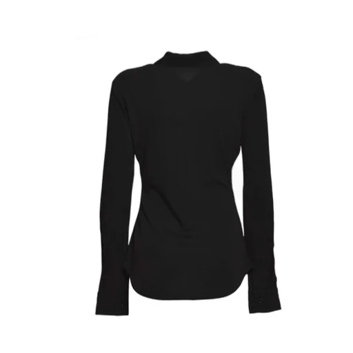 Flower Detailed Long-Sleeved Shirt