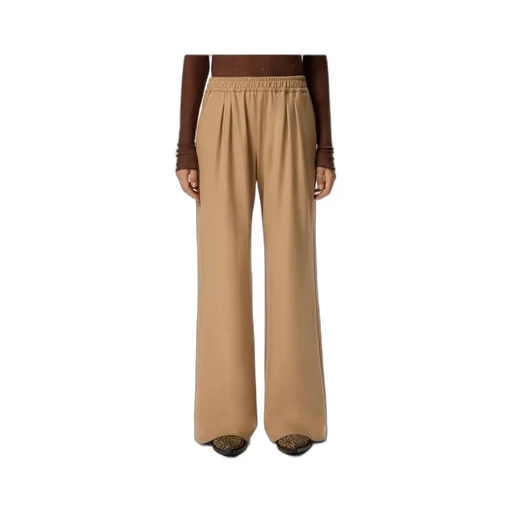 Pleated Elastic-Waist Trousers