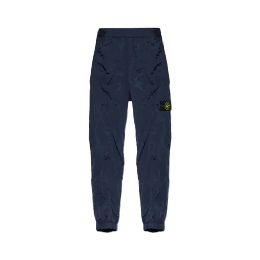 Logo Patch Straight-Leg Pants