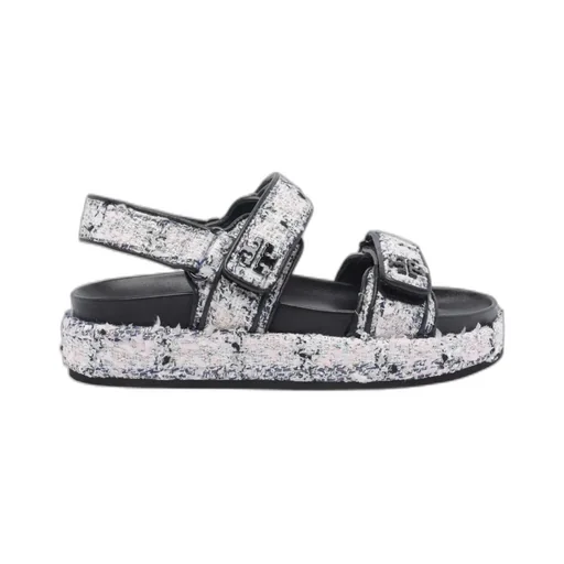 Logo-Detailed Open Toe Sandals