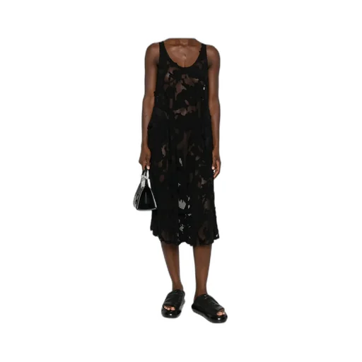 Scoop Neck Midi Dress