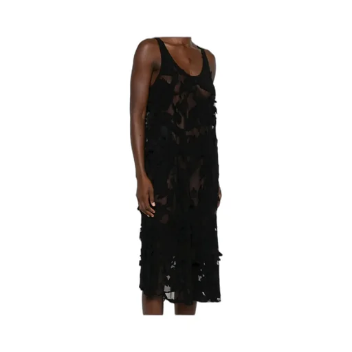 Scoop Neck Midi Dress