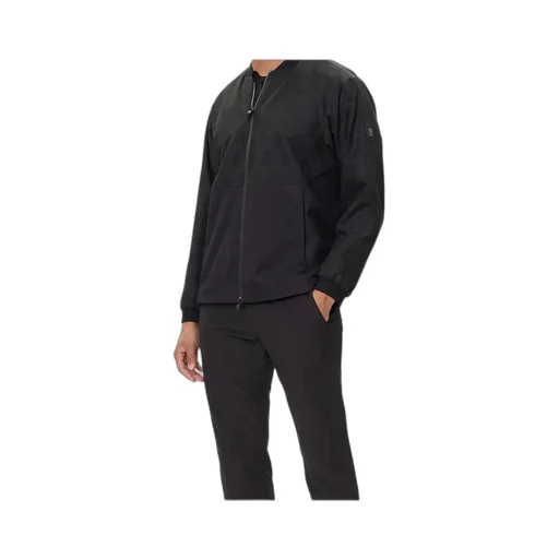 Water-Repellent Zip-Up Bomber Jacket