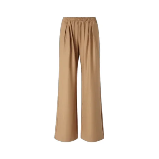 Pleated Elastic-Waist Trousers