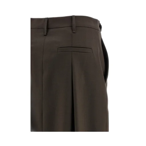 Curved Front-Split Midi Skirt