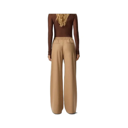 Pleated Elastic-Waist Trousers