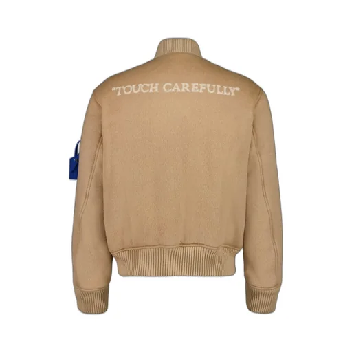 Logo Embroidered Zip-Up Jacket