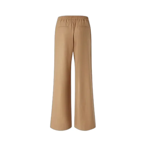 Pleated Elastic-Waist Trousers