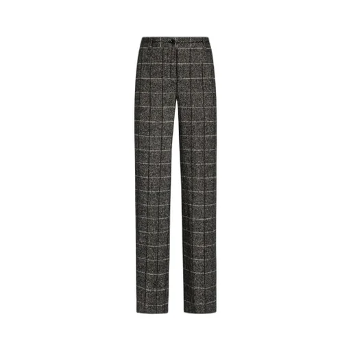 Check-Pattern Trousers