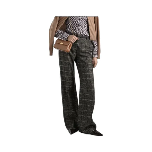 Check-Pattern Trousers