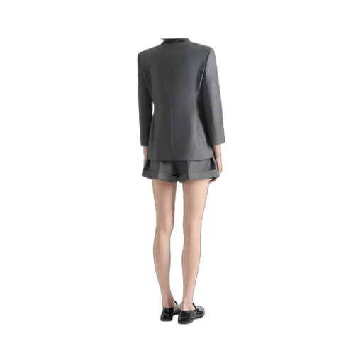 Single-Breasted Buttoned Blazer