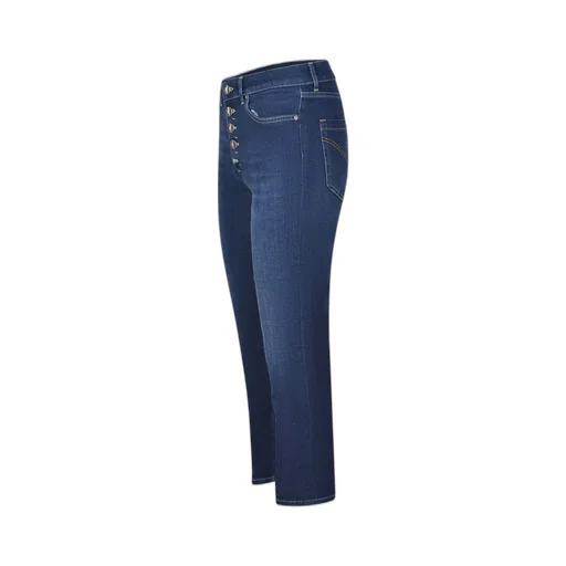 Buttoned Cropped Jeans