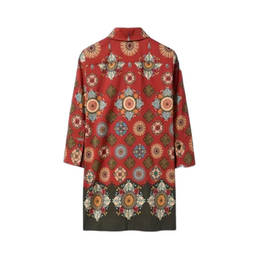 Geometric-Print Mini Day Dress