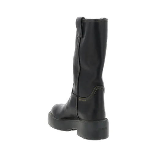 Round-Toe Slip-On Boots
