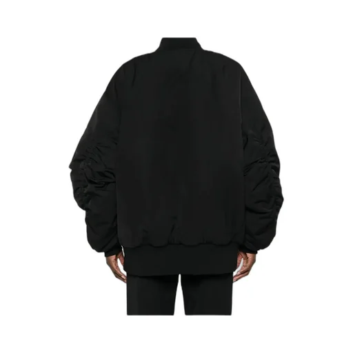 Zip-Up Oversized Bomber Jacket