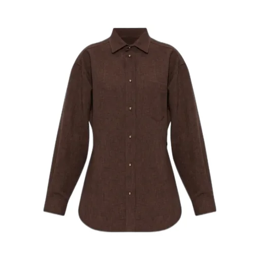 Button-Fastening Pocket Shirt