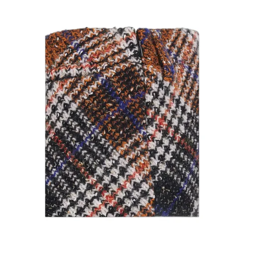 Zigzag Motif Tweed Skirt