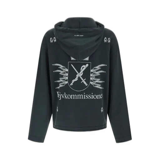 Graphic Zip-Up Sweater