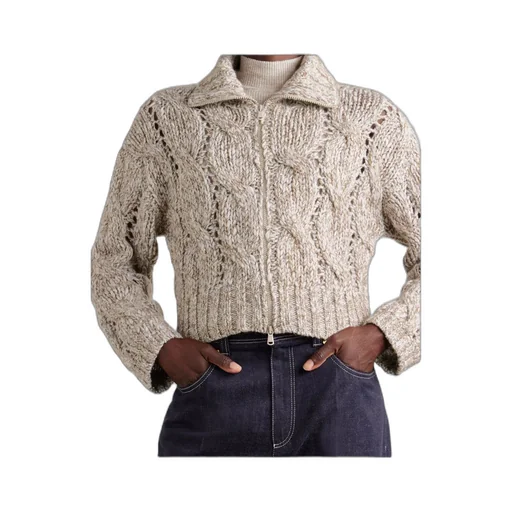 Long Sleeved Zip-Up Cardigan
