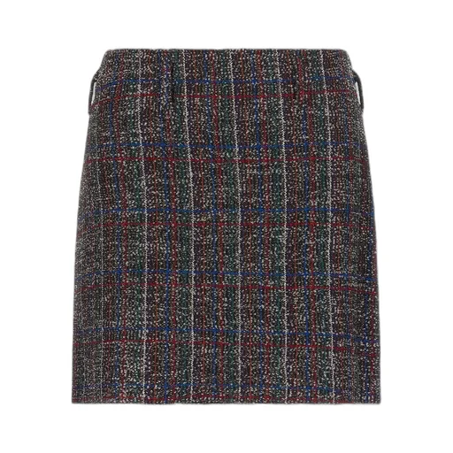 Sequin Tartan Skirt