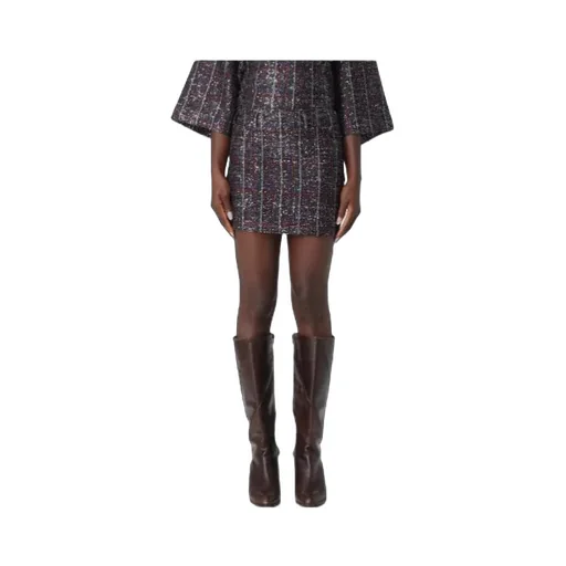 Sequin Tartan Skirt