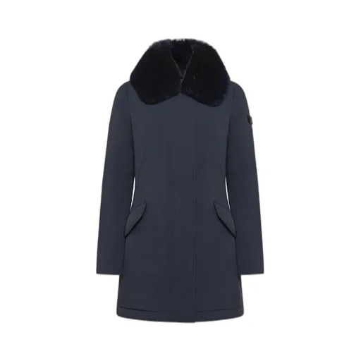 Slim Jacket With Fur Collar