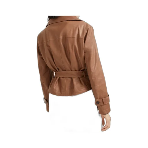 Vintage Cropped Trench Jacket