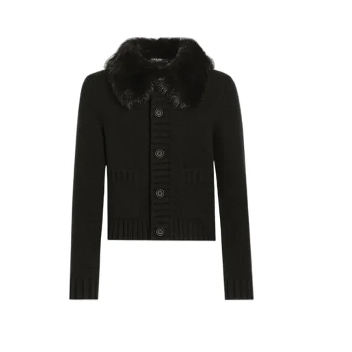 Fur Collar Buttoned Jacket
