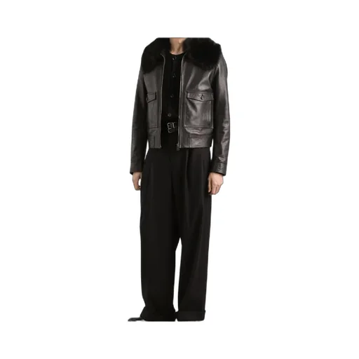 Fur Collar Zipped Jacket