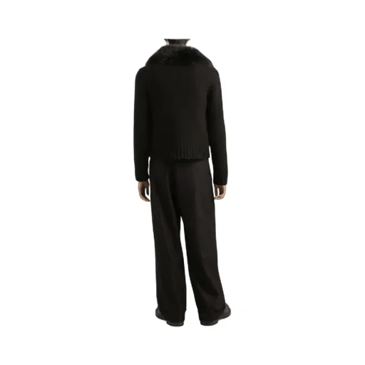 Fur Collar Buttoned Jacket