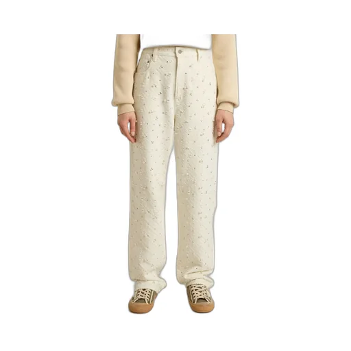 Straight-Leg Embellished Jeans