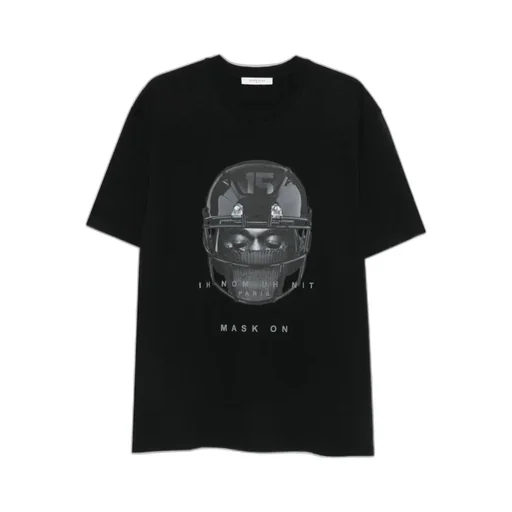 Pattern-Printed Crewneck T-Shirt