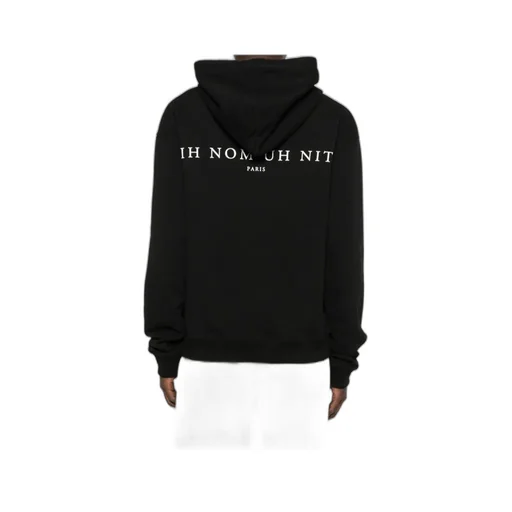 Balaclava-Printed Drawstring Hoodie