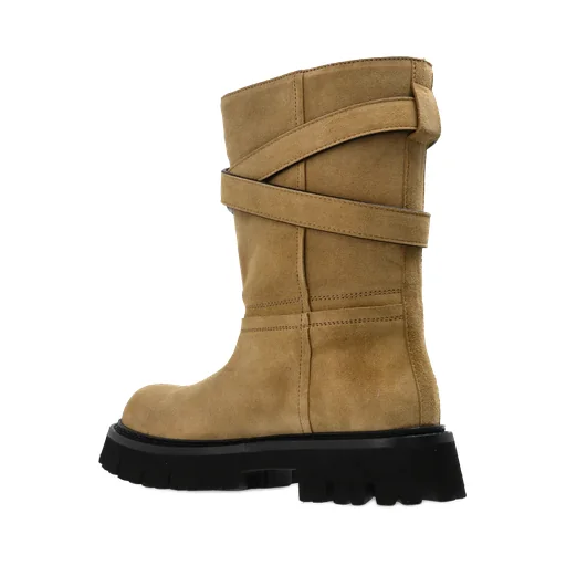 Buckle-Strap Boots