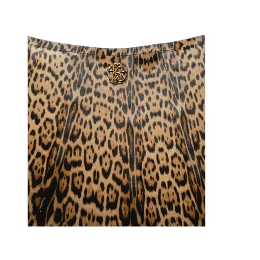 Self-Tie Leopard-Print Dress