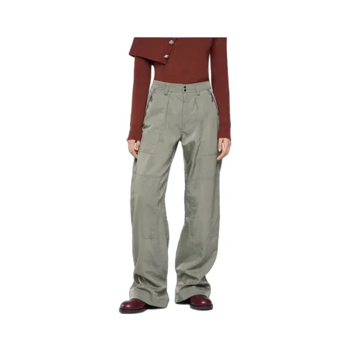 Pleated Button Fastened Trousers
