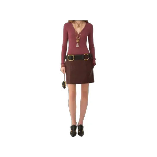 Panelled Mini Skirt