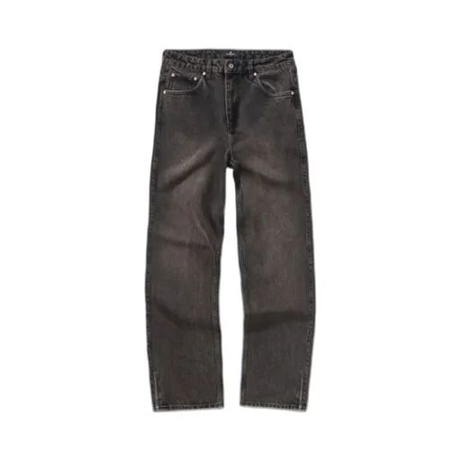 Zip-Detail Jeans
