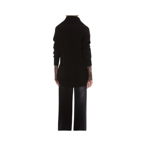 Ribbed Shawl-Collar Cardigan
