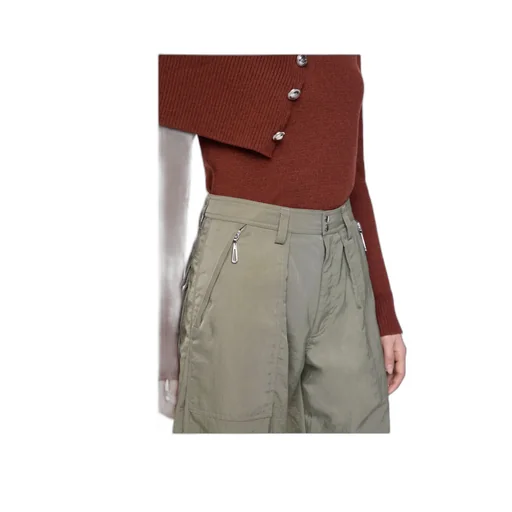 Pleated Button Fastened Trousers