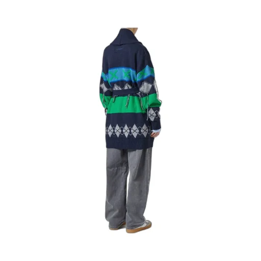 Geometric Pattern Cardigan