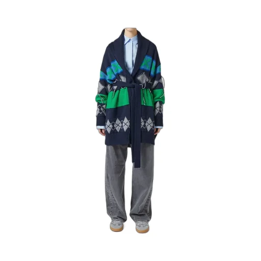 Geometric Pattern Cardigan
