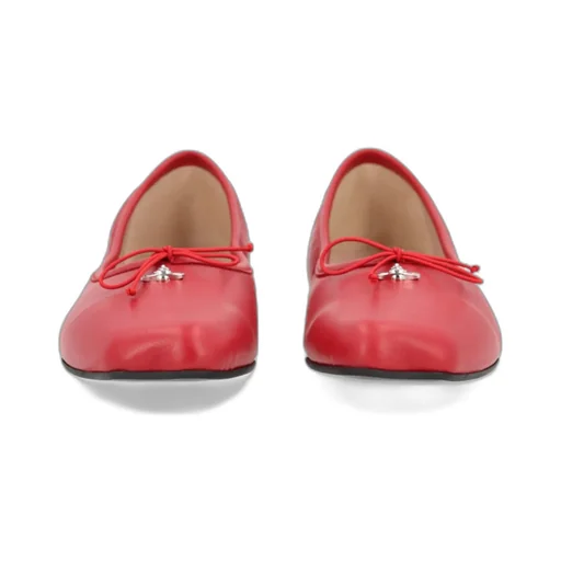 Brigitte Orb-Plaque Ballerina Shoes