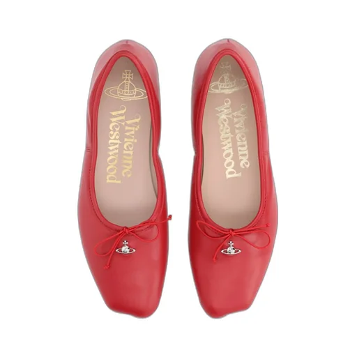 Brigitte Orb-Plaque Ballerina Shoes