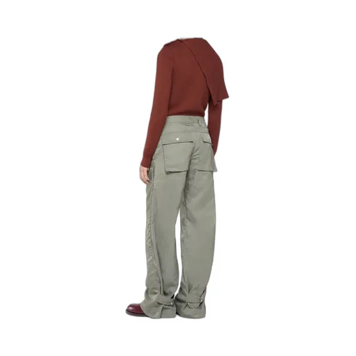 Pleated Button Fastened Trousers