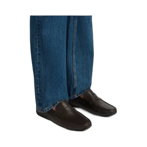 Logo Plaque Slip-On Loafers